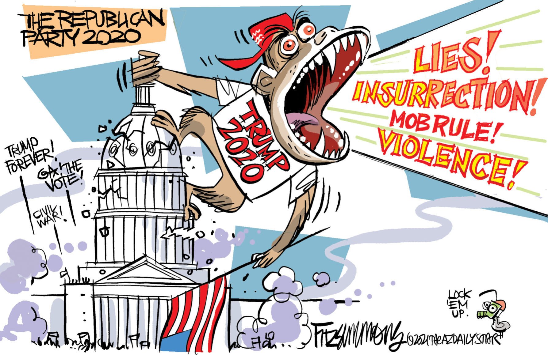 Daily Fitz Cartoon: The Party of Insurrection